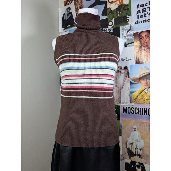 Faded Glory Y2K Striped Sweater - Picture 1 of 3
